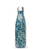 Bouteille isolante inox "fleurs de cerisier" bleue 500 ml