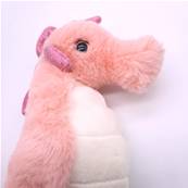 Peluche hippocampe rose 25 cm