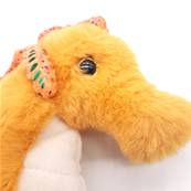 Peluche hippocampe jaune 25cm