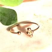 Bague dore 4 petits ronds