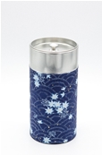 Boite à thé métal japonais érable sur vagues 200ml