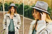Chapeau laine feutrée d'Italie gris T56
