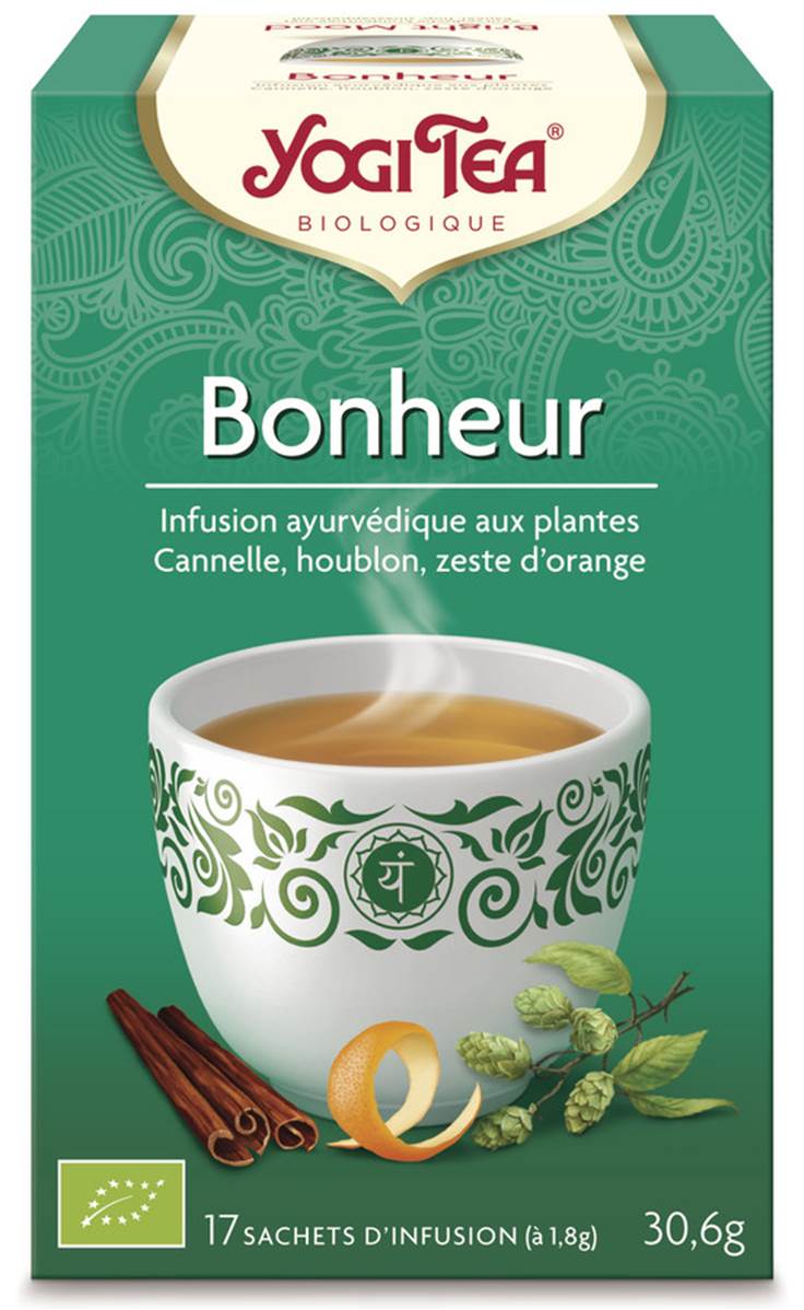 YOGI Tea Bonheur Infusion ayurvédique 17 Sachets