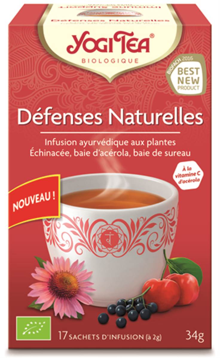 YOGI Tea Defenses naturelles Infusion ayurvédique 17 Sachets