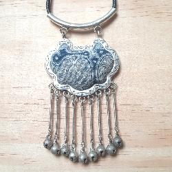 Collier ethnique Tibtain avec pampilles Vijna