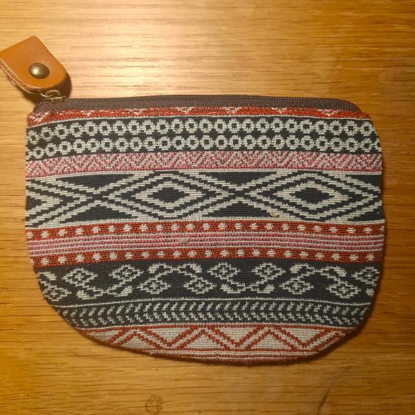 Porte monnaie motif INCA bandes losanges