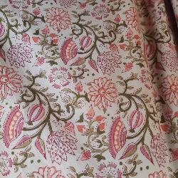 Jupe portefeuille en coton imprimé motifs fleur du Cachemire