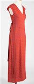 Robe longue cache coeur femme Coquelicots orange taille XL