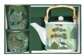 Coffret Théière et 2 Tasses Roseraie - Évasion Bucolique