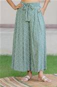 Pantalon large WATA ceinturé et mofifs grafiques