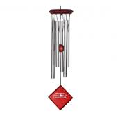 Carillon  vent Mercure argent 35 cm 5 tubes