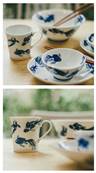Tasse Motif Poisson bleu 12X9X9,5CM 300ML