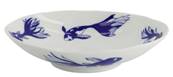 Plat oval Motif Poisson bleu 19,5X16,5CM