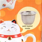 Théière et 2 tasses manekineko