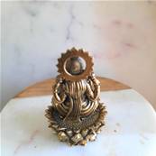 Statue Lakshmi Assise sur Lotus en Laiton 5cm