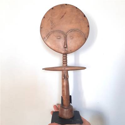 Statuette Akua'ba – Artisanat Ashanti (Ghana) – 39 cm