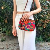 Sac à main motifs fleuris 1 Artisanat du Guatemala