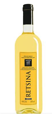 Vin blanc GRECE Retsina 75cl