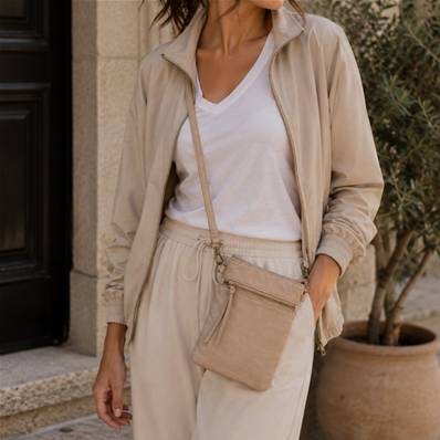 Pochette pastel taupe