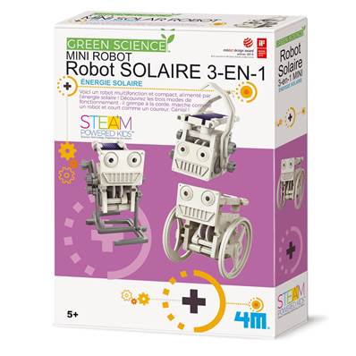 Coffret mini robot solaire à construire