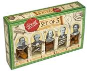 Coffret 5 casse ttes grands d'esprit homme en bois et mtal