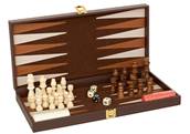 Jeu backgammon checs Bois, 40x20 cm