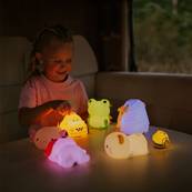 Veilleuse enfant Grenouille LED en silicone tactile USB