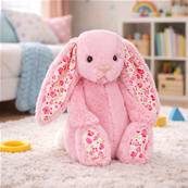 Peluche Jellycat lapin fleur rose