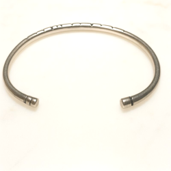Bracelet touareg argent et ébène Zinder
