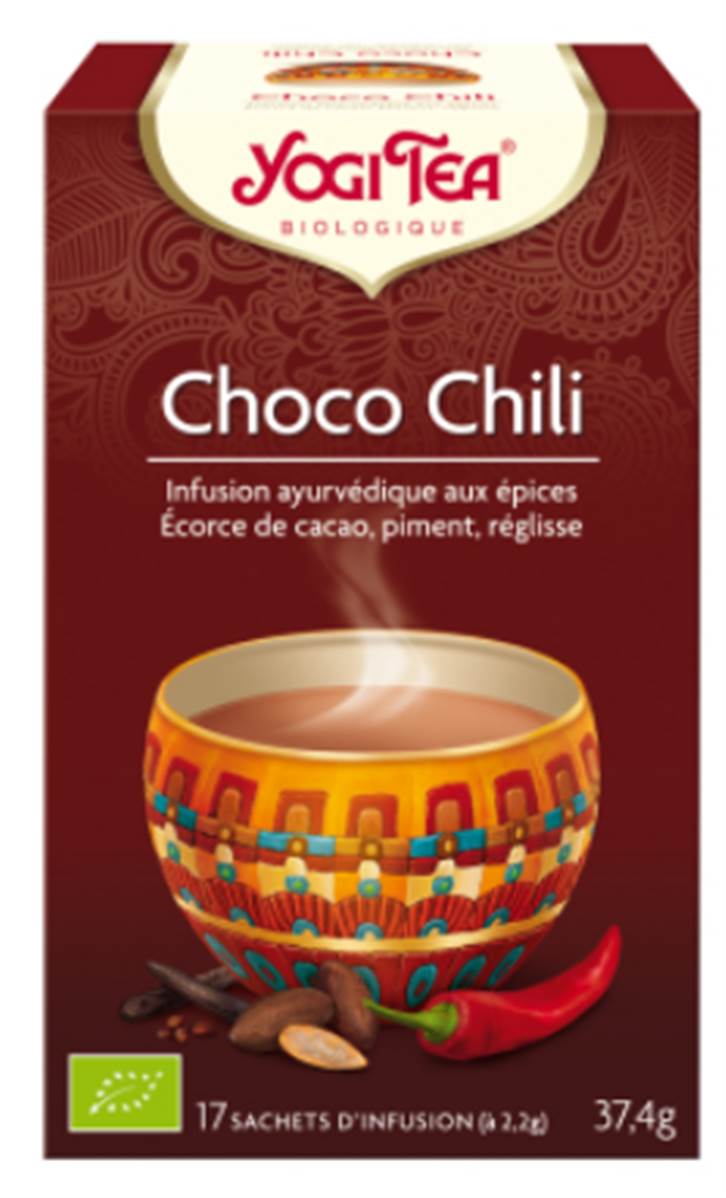 YOGI Tea Choco chili Infusion ayurvédique 17 Sachets