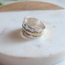 Bague Touareg Argent et Laiton Artisanale – Taille 57 2006
