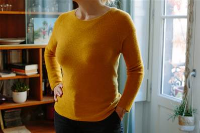 Pull col rond taille unique