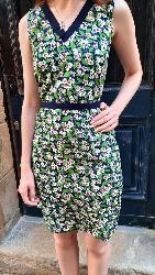 Robe courte Nasu motif floral