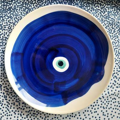 Assiettes GREEKA œil bleu