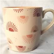 Coffret 2 mugs soleil et palmiers 30cl