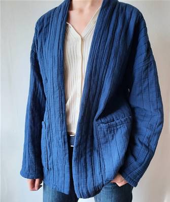 Gilet gaz de coton uni taille unique