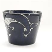 Tasse japonaise bleue motif baleine