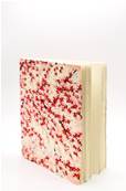 Carnet en papier japonais fleurs de cerisier rouge Sakura 120 pages
