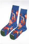 Chaussettes femme Fleurs Arabesques coton