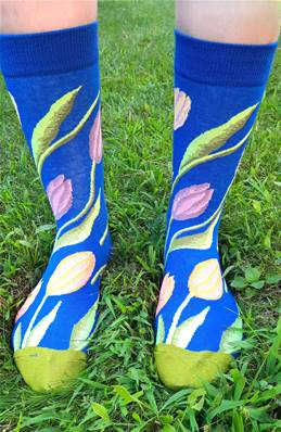 Chaussettes Tulipes roses