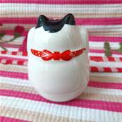 Maneki neko culbuto blanc