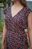 Robe courte cache coeur femme OISEAUX