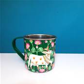 Mug indien peint à la main motifs vache sacrée GM