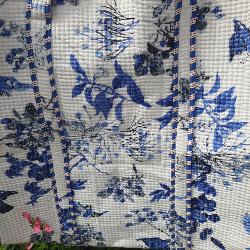 Sac coton Indien Surpiqué "Oiseaux Célestes"