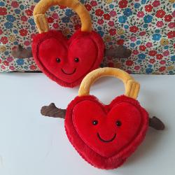 Doudou Cœurs Jumeaux Saint-Valentin - Jellycat Val and Tina Locks