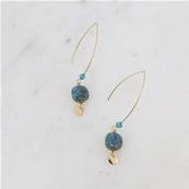 Pendants dorés - apatite