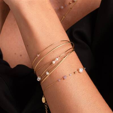 Bracelet Semainier Multi-Rangs avec Perles Naturelles