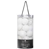 Guirlande de 20 boules lumineuses blanches Leds. Alimentation sur secteur.