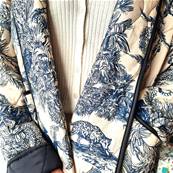Veste matelassée imprimé toile de Jouy 