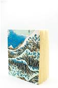 Carnet papier japonais la vague bleue d'Hokusai 80 pages
